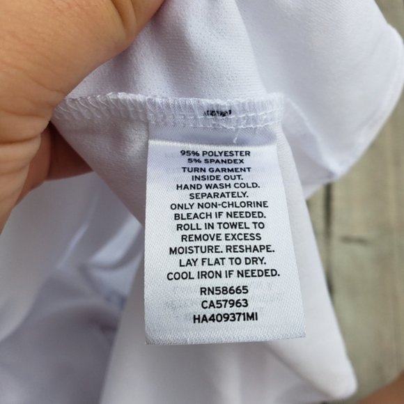 Halogen white tie back short sleeve top nwot XS - Picture 3 of 3